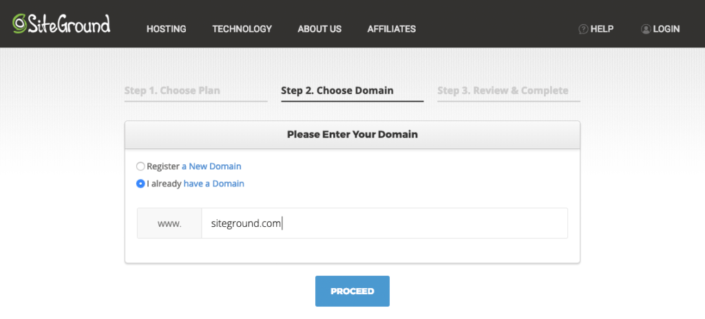 choose a domain name