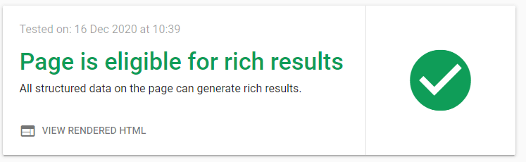 Rich Result Test