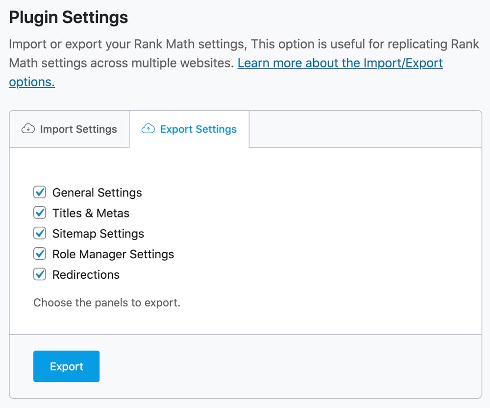 Rank-Math-Import-Export-Settings