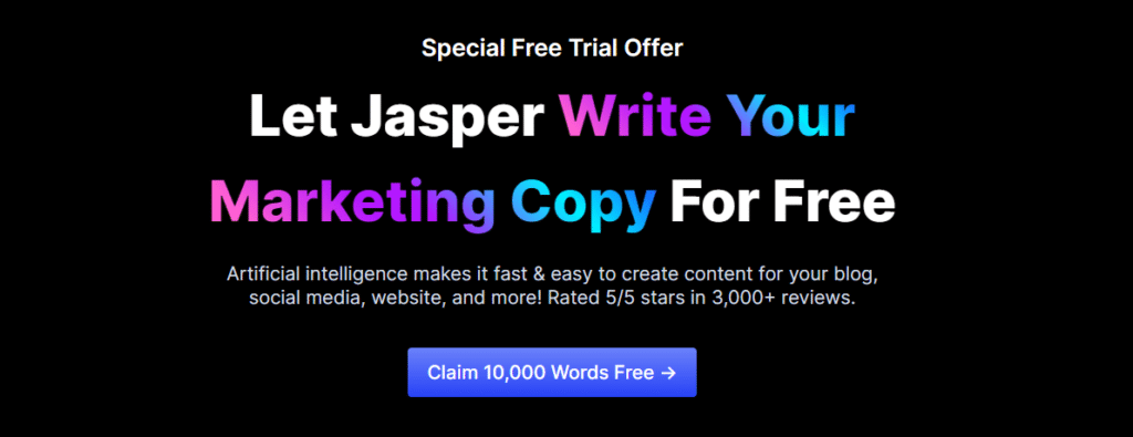 Jasper ai free trial