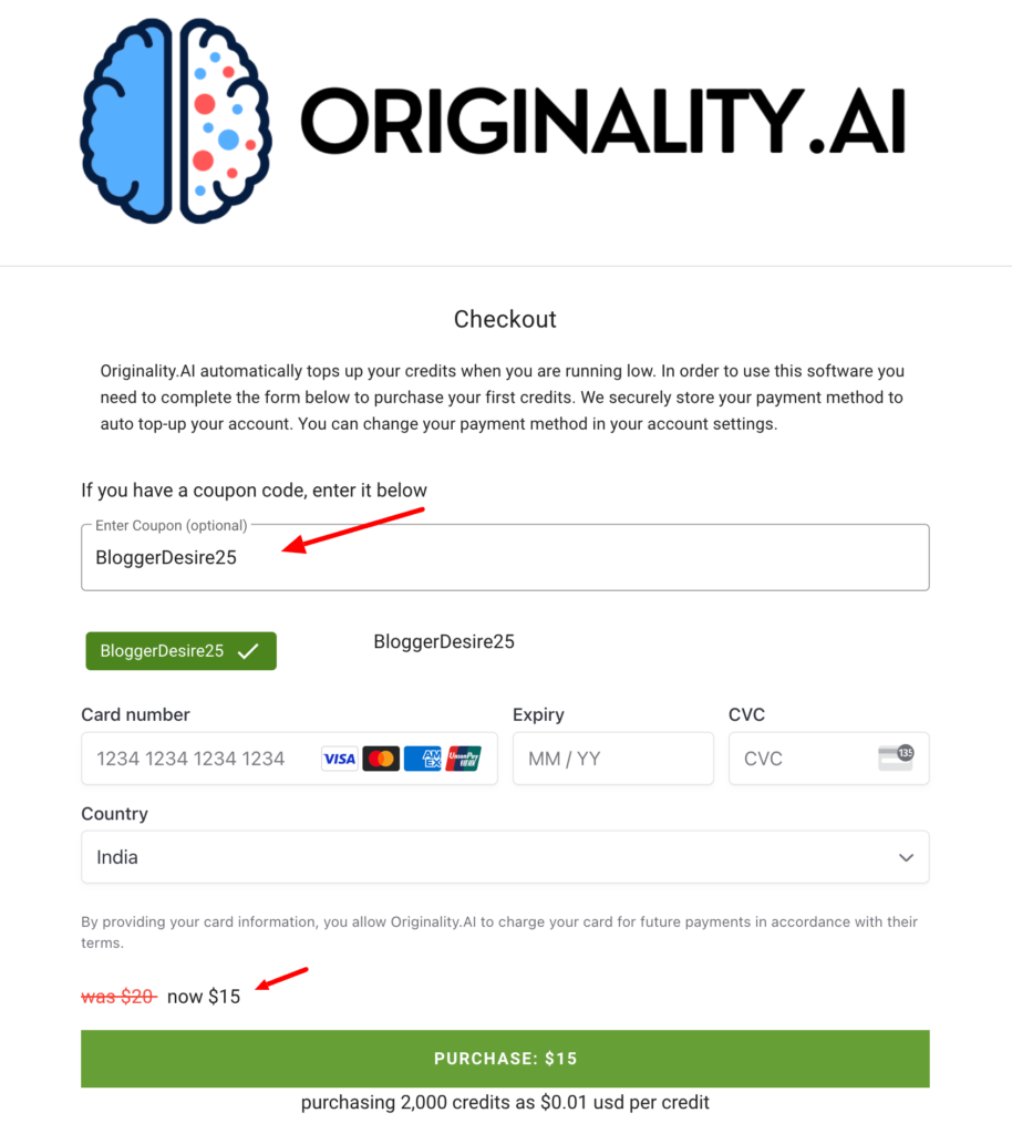 OriginalityAI coupon code