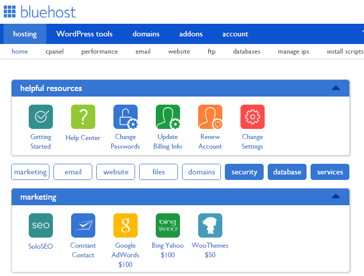 bluehost-cpanel