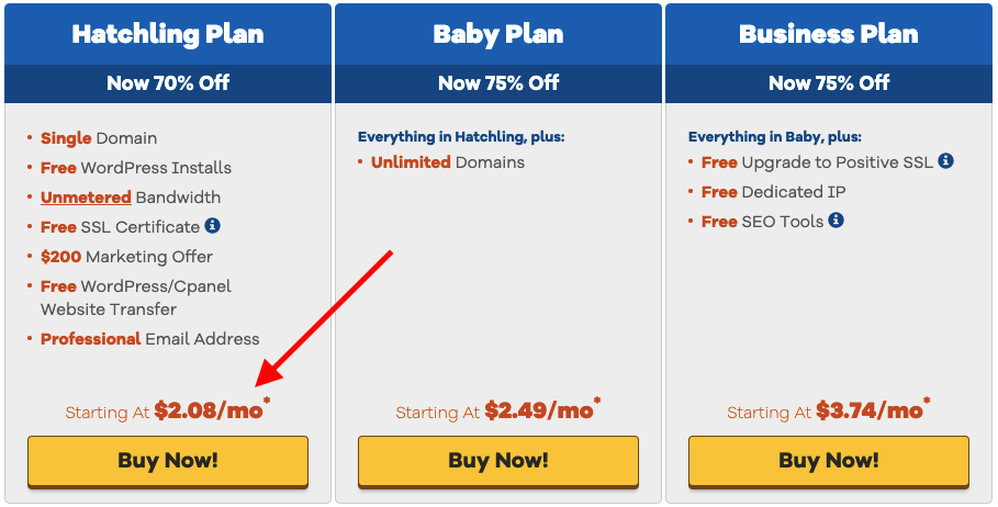 hostgator-black-friday-pricing